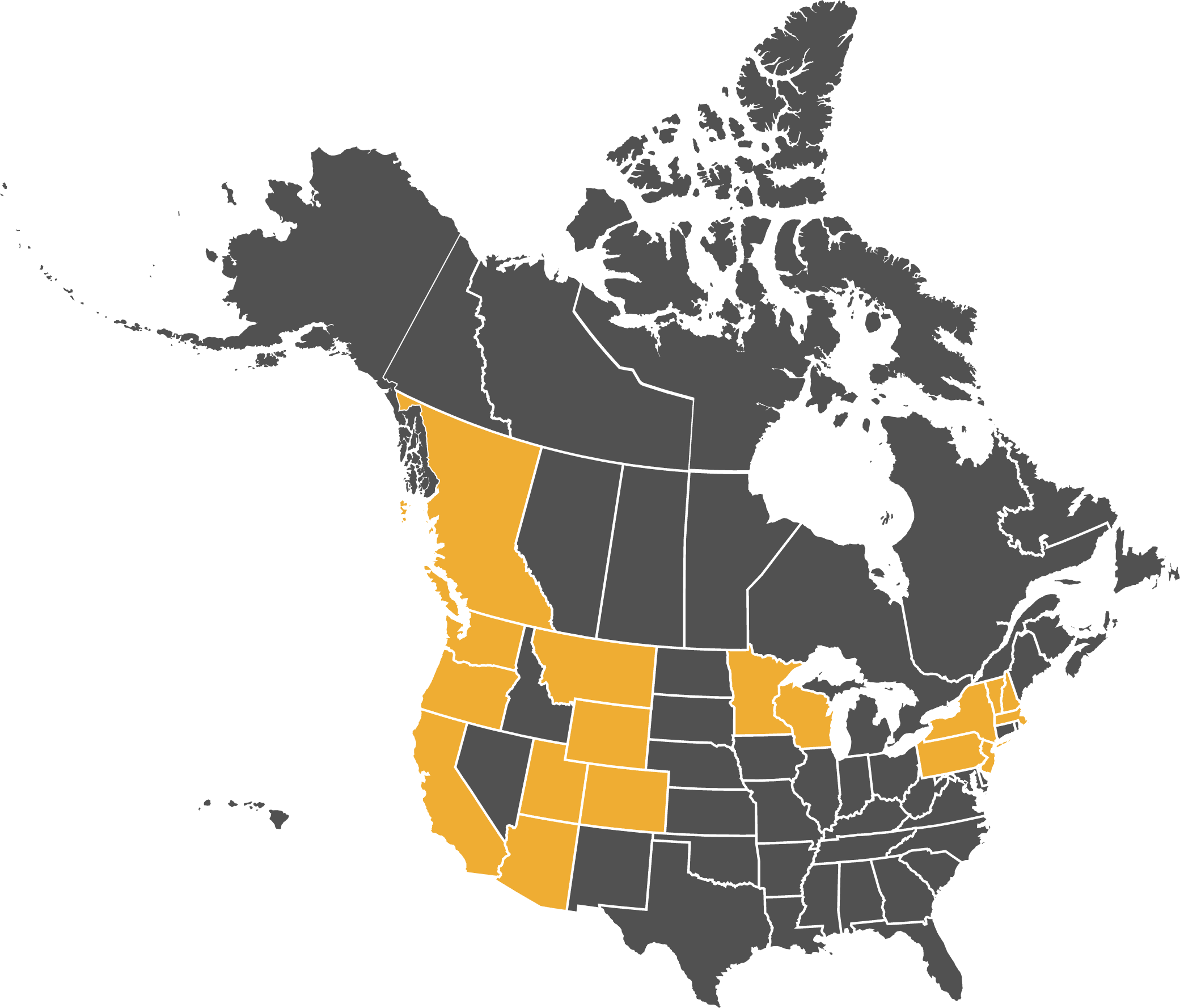 North America map